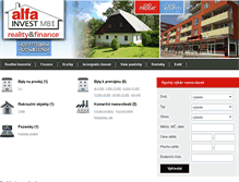 Tablet Screenshot of alfainvest.cz